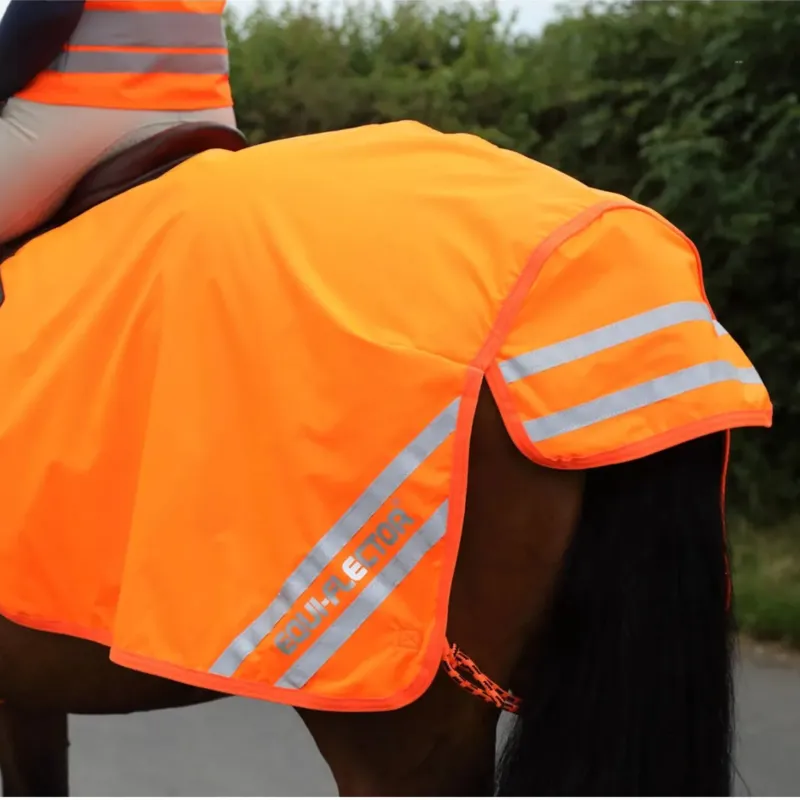 Shires Equi-Flector Mesh Exercise Sheet - Orange